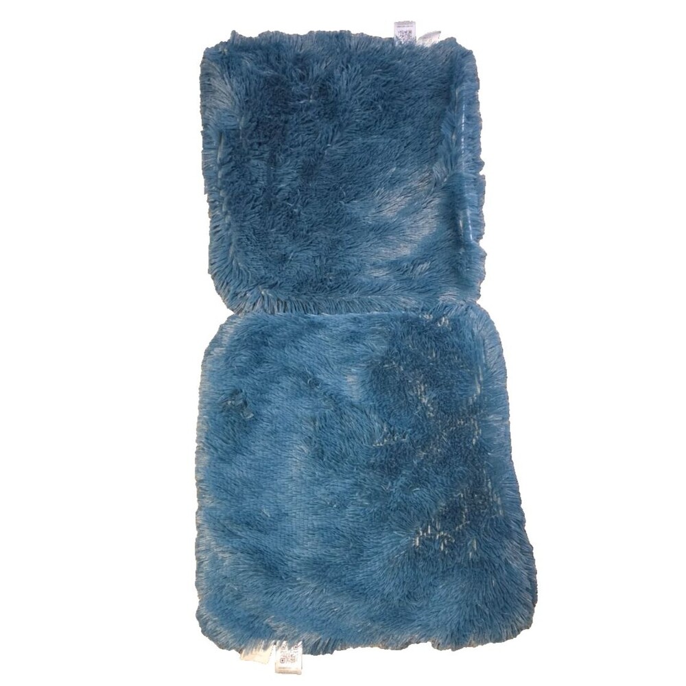 Hyde Lane Blue Fuzzy Furry New No Tags Pillow Shams Pillowcases Lot 2 Matching